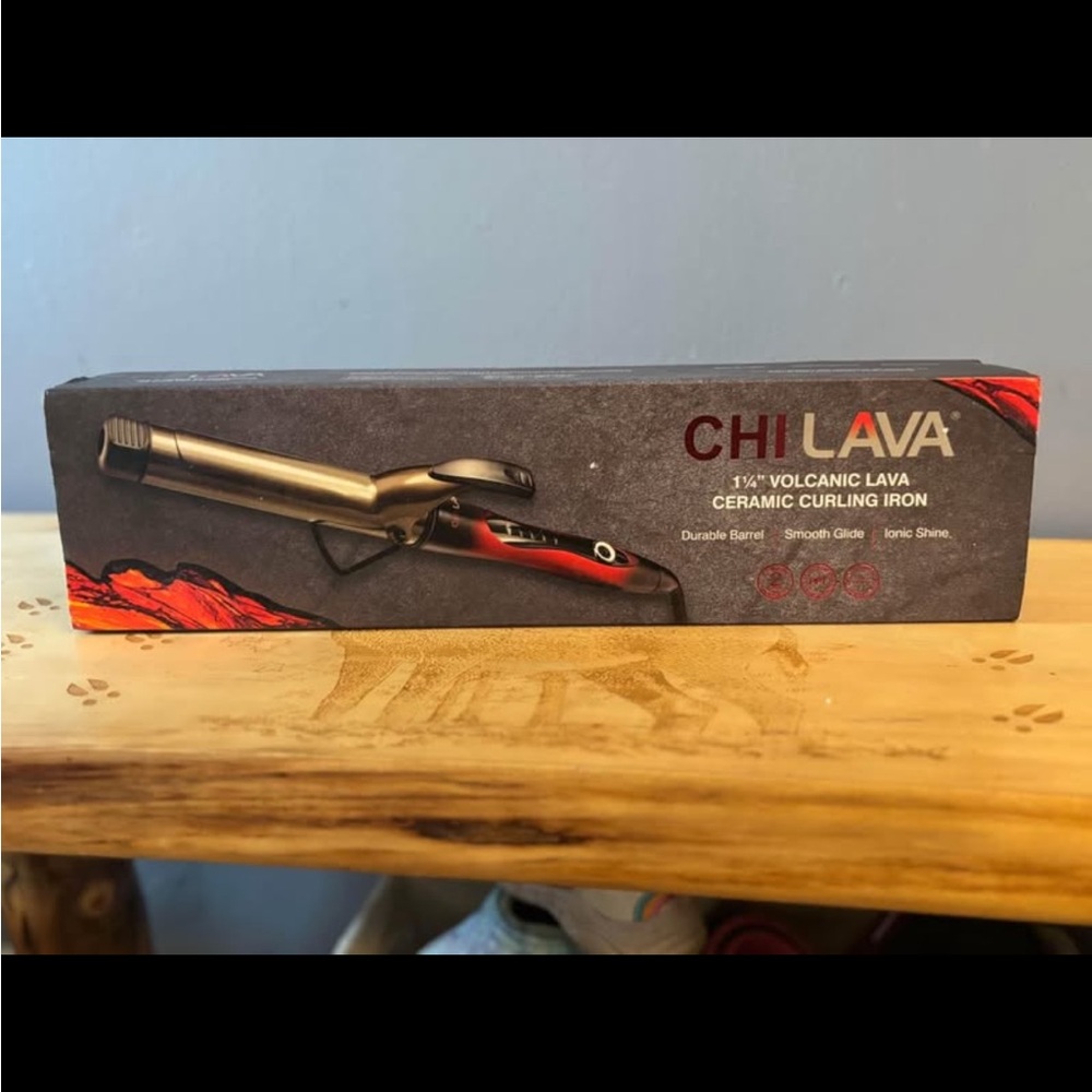 Lava Ceramic Curling Iron - Red